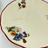 Duo of sub-cups sarraguemines décor agreste