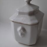 Old white sugar bowl