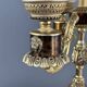Pair of three-light candelabra in bronze, 20th century