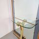 Vintage Floor Mirror with Console Table from Cristal Art, Italy, 1960s