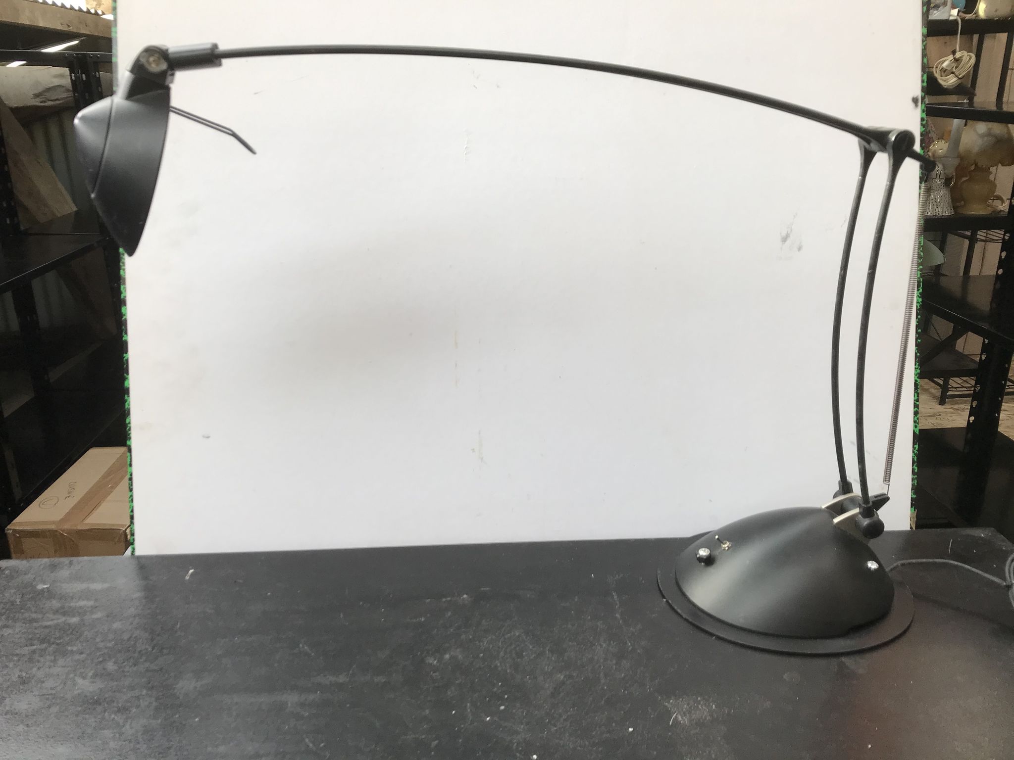 Lampe de bureau Manade model ixel 2 design Philippe Stephant noir vintage
