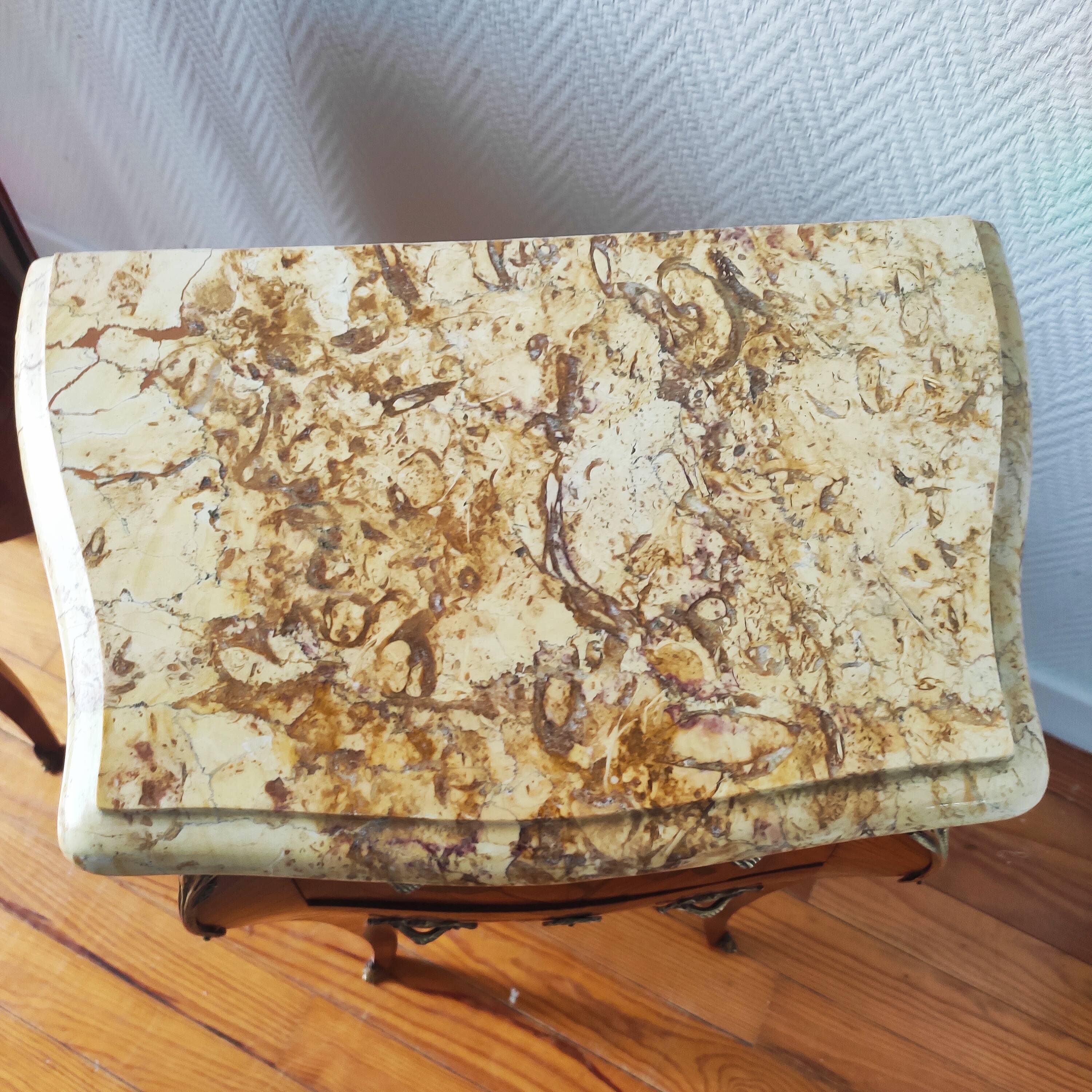 Pair of Louis XV style bedside tables