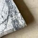 Cheminée pompadour de style Louis XV en marbre bleu fleuri, vers 1880