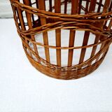 Rattan suspension lampshade