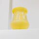 Vase en Verre Jaune Vintage – Verre Soufflé à la Bouche, Fini Mat, Années 1970, Style Italien du Milieu du Siècle