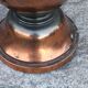 Art Deco tulip lamp in copper metal, 42.5cm from the 1930s.