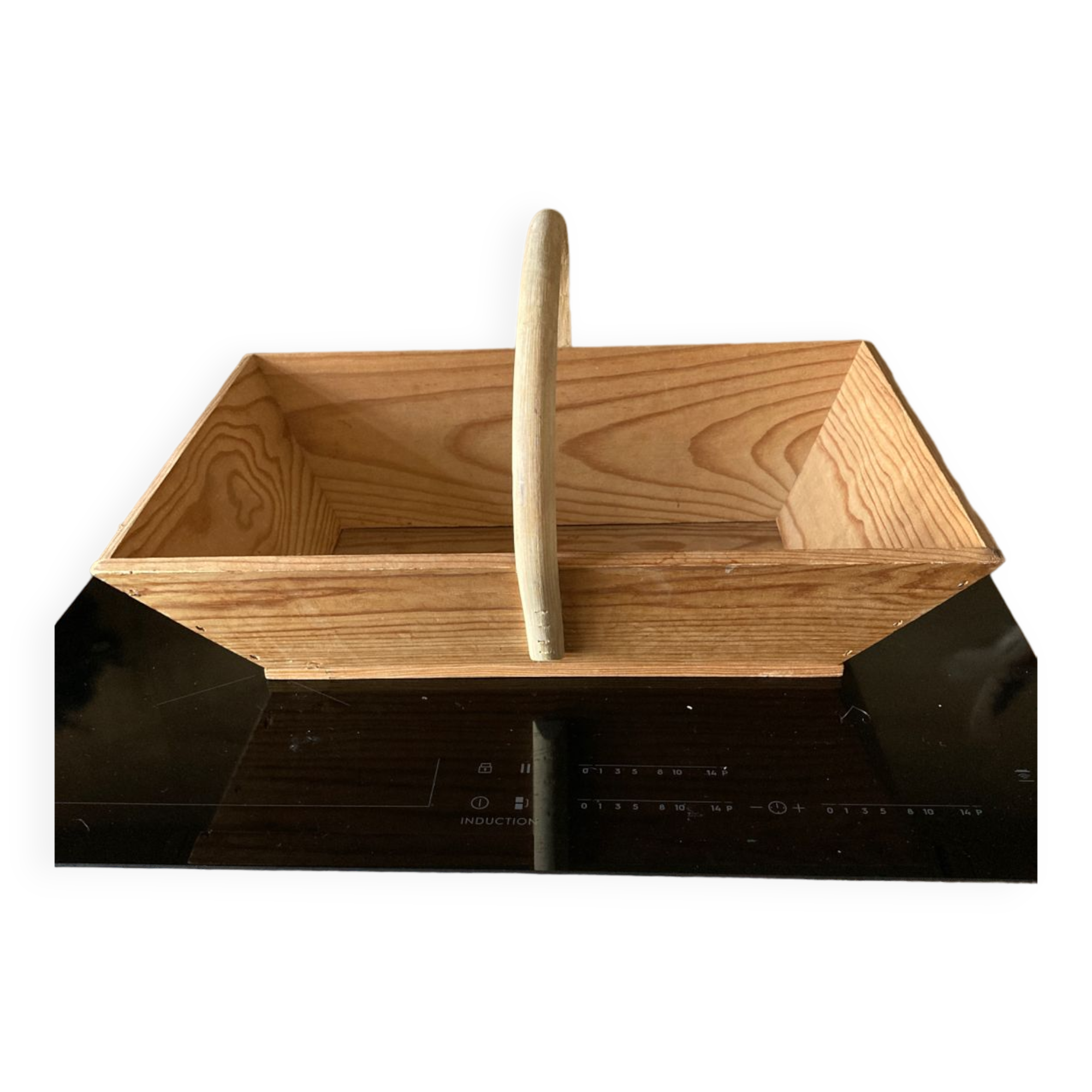 Wooden harvest basket