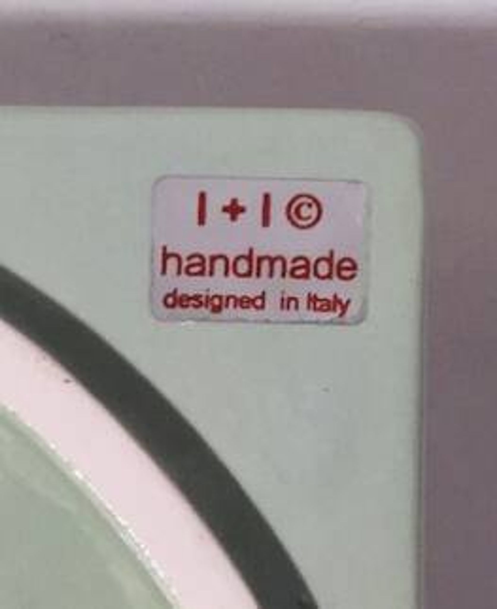 Set of 9 ceramic light blue ceramic bowls, I + I Italy, 1970s