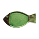 Plat poisson céramique