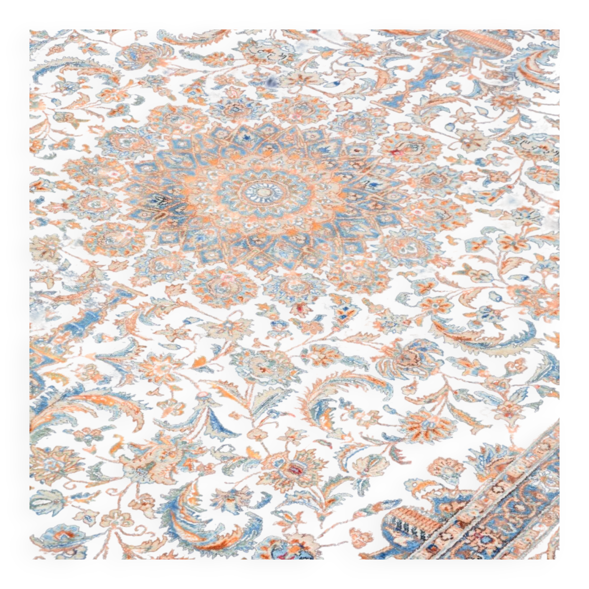 Tapis d'orient kashmar iran en laine : 3.55 x 2.50 mètres - circa : 1970 - "galerie sardje"