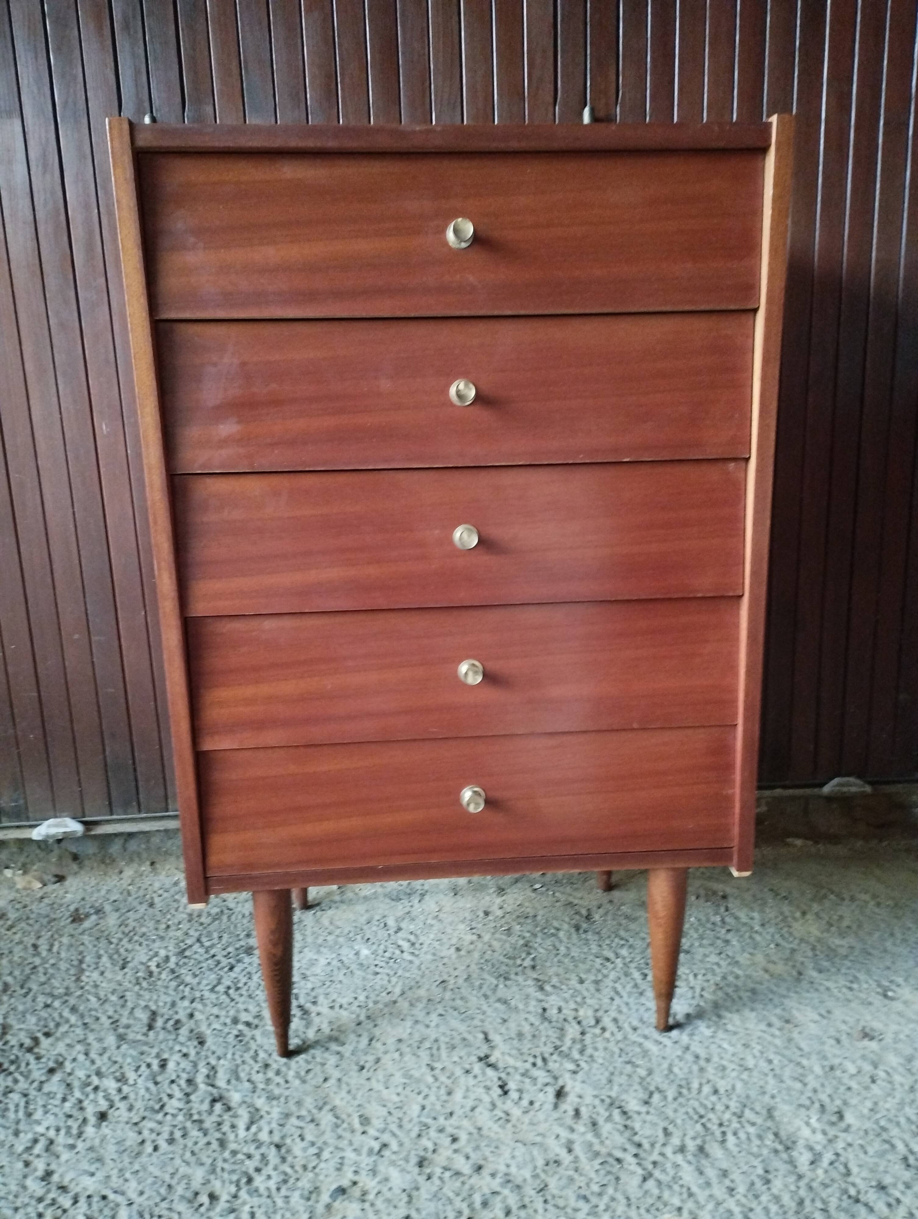 Vintage chiffonnier 5 drawers