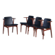 Vintage Teak Armchairs by Hans Olsen, Denmark, 1960s, Set of 4