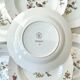 7 assiettes creuses en porcelaine française céranord modèle "regence" motif oiseau de paradis