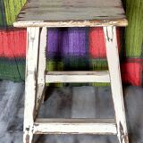 Old patinated workshop stool