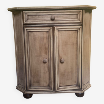 Sanded and varnished storage cabinet