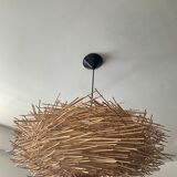 Natural rattan nest suspension