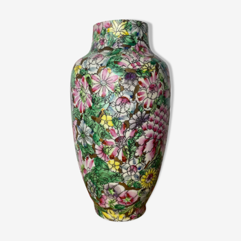 Vase mille-fleurs Chine période République 1912-1950