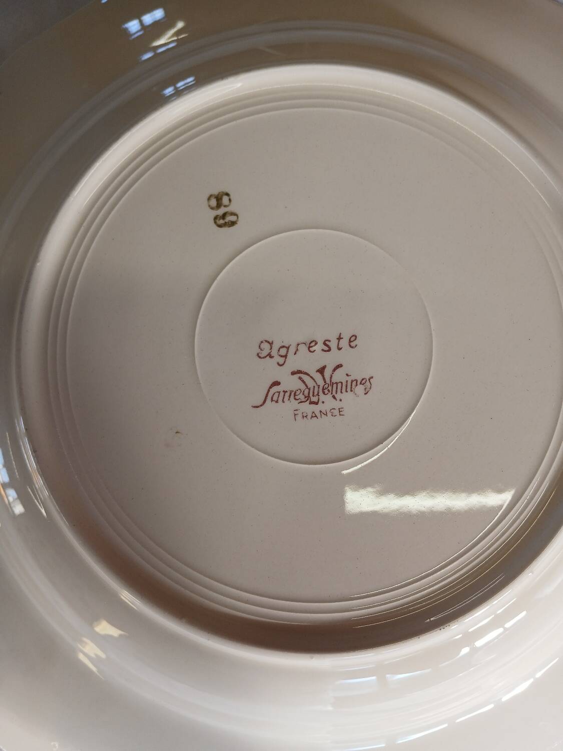 21 old Sarreguemines soup plates