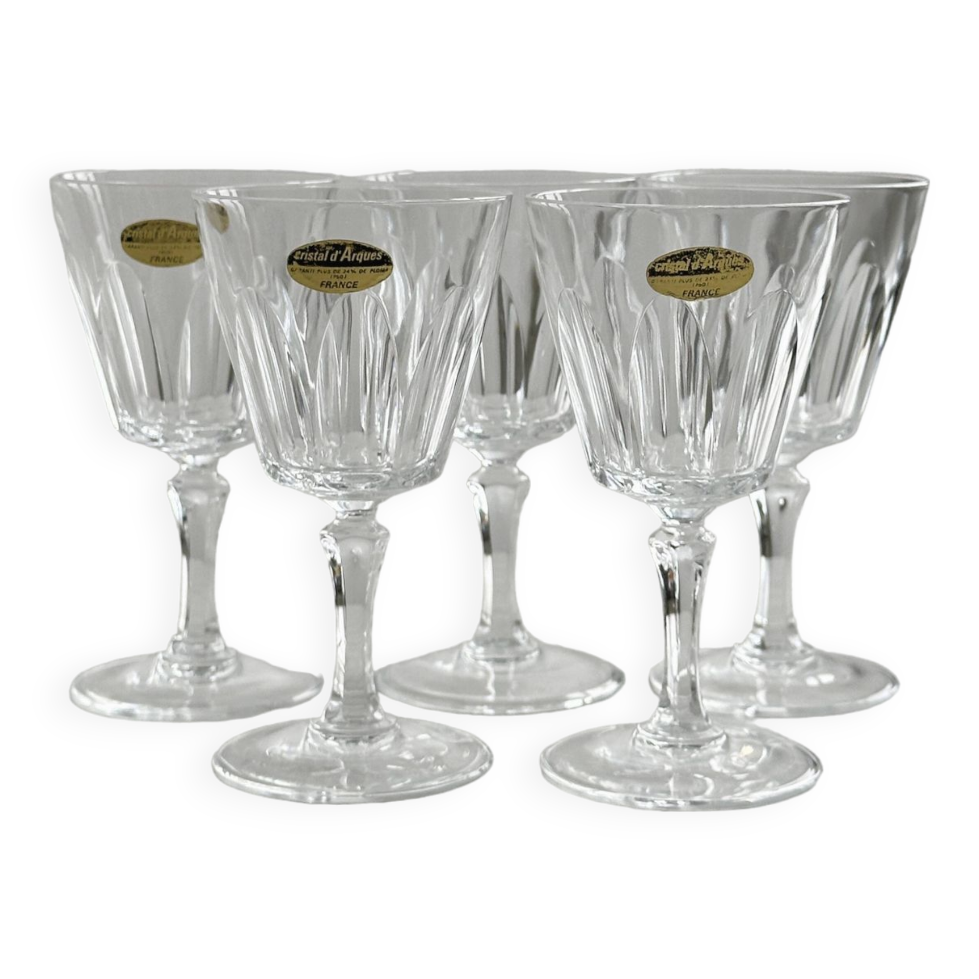Cristal D'Arques liqueur glasses.