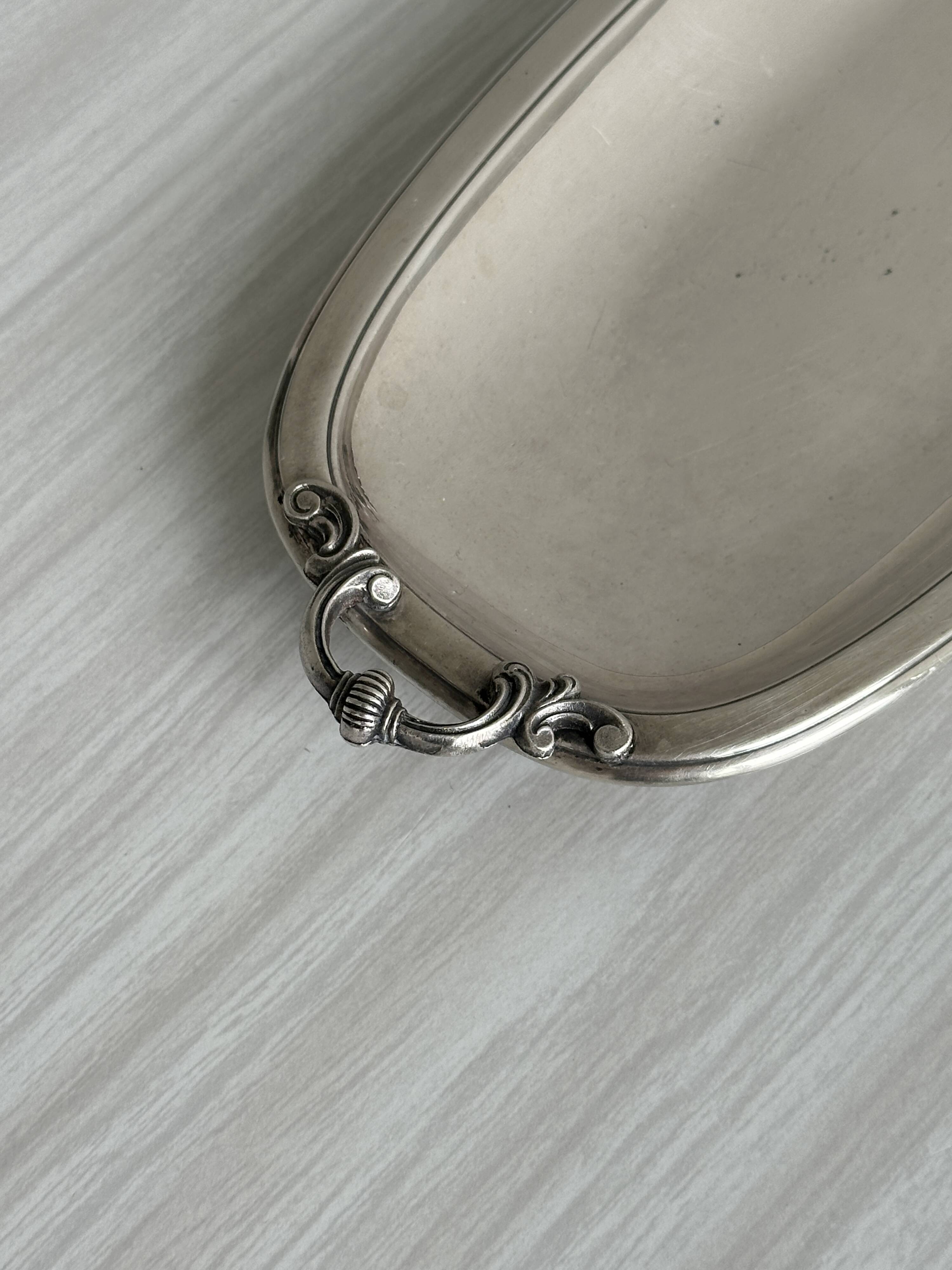 Small tray - antique metal dish