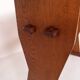 Brutalist oak sidetable  writing table