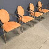 Vintage dining chairs by Belgochrom, set of 4 - 1980s