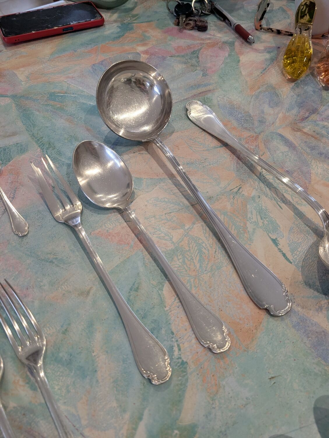 Christofle cutlery set 72 pieces silver-plated metal