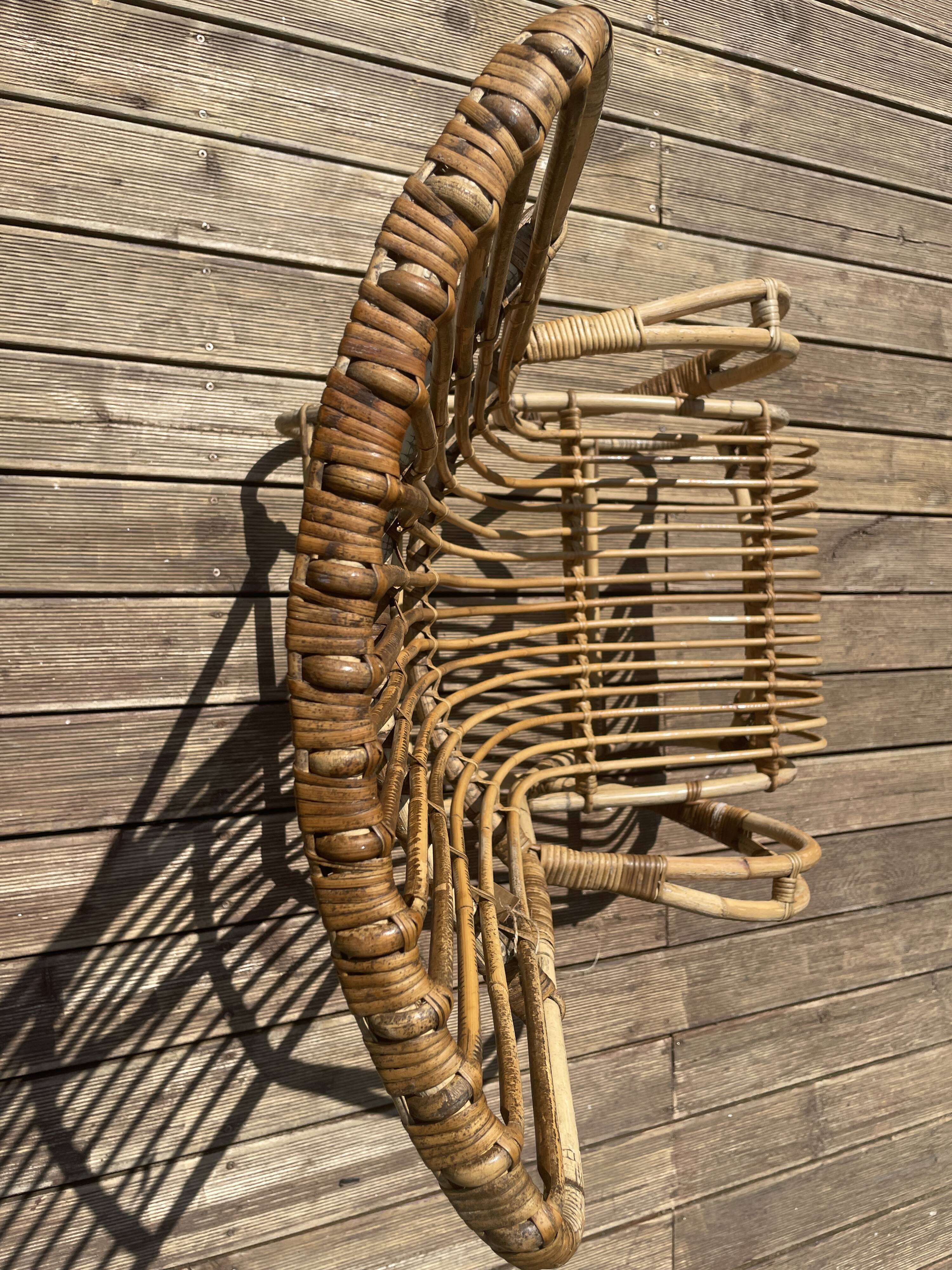 Adult rattan armchair