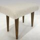 Mid-century Stool in Sheep Skin Fabric, 1970's