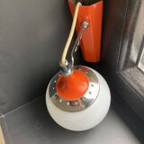 Set of two vintage orange wall lights from the 70s