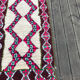 Tapis boucherouite berbère vintage 230x90cm