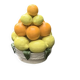 Vintage ceramic barbotine citrus fruit centrepiece