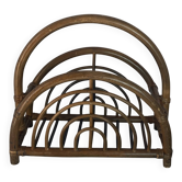 Bamboo and rattan magazine rack