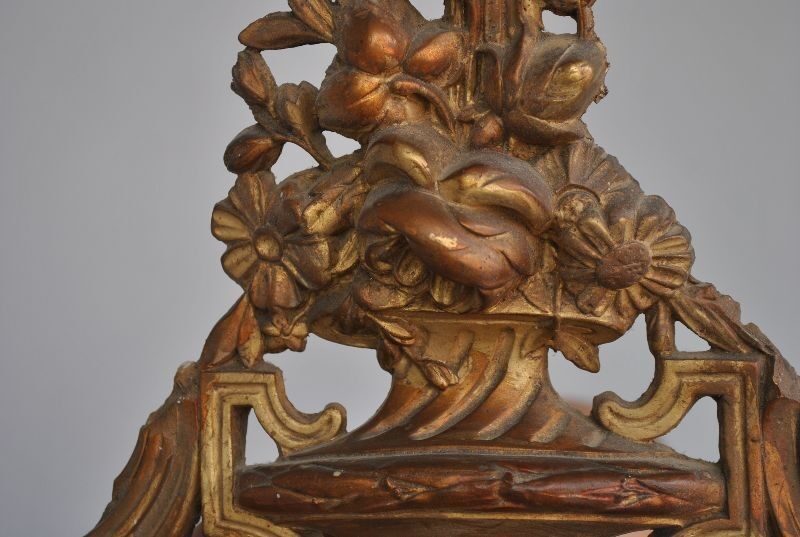 Mirror of style Louis XVI gilded stucco 1880