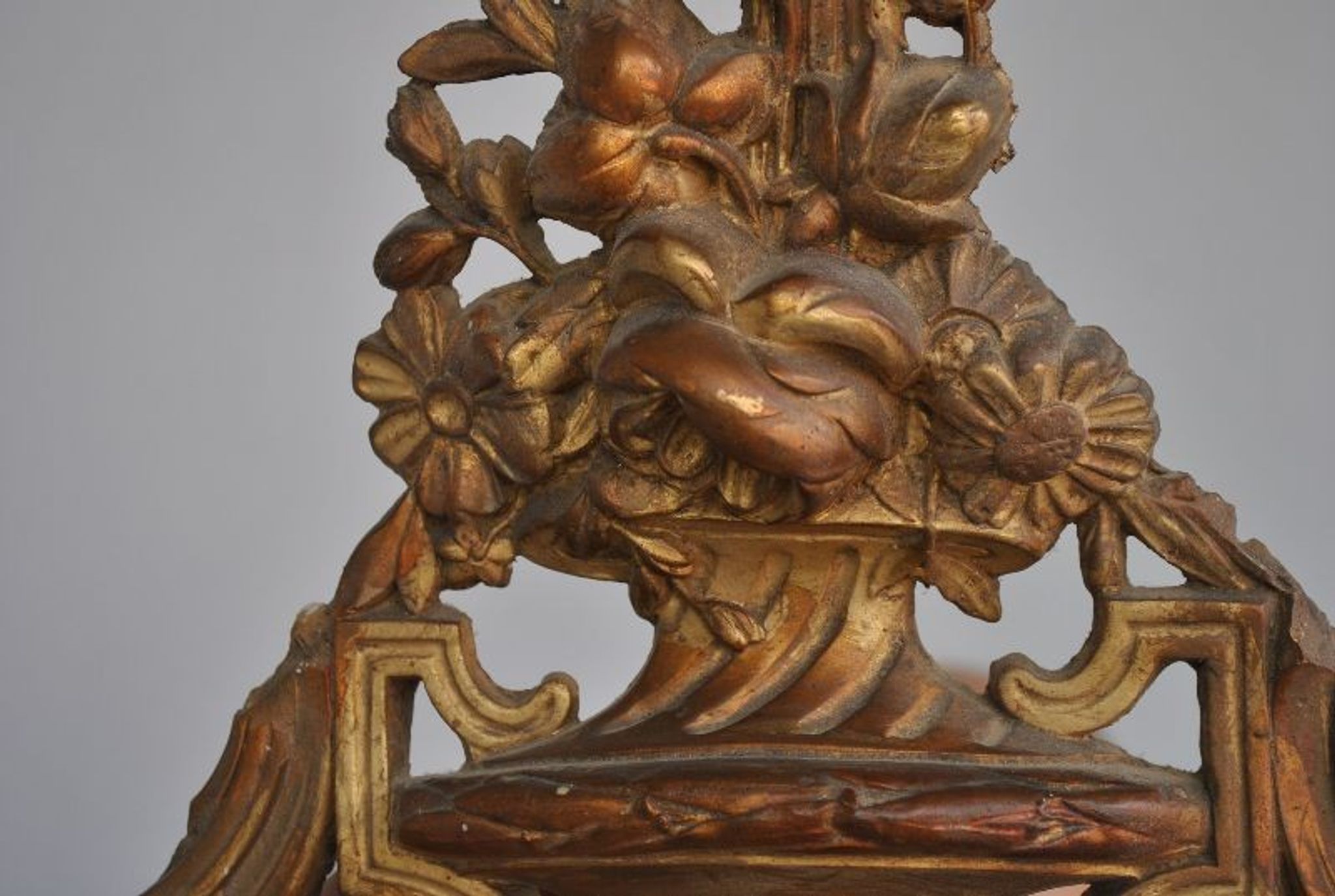 Mirror of style Louis XVI gilded stucco 1880