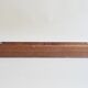 Wall coat rack with hat rack made of teak and gold metal,