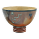 Suzy Atkins Japanese-style bowl on pedestal "the gift of fel"