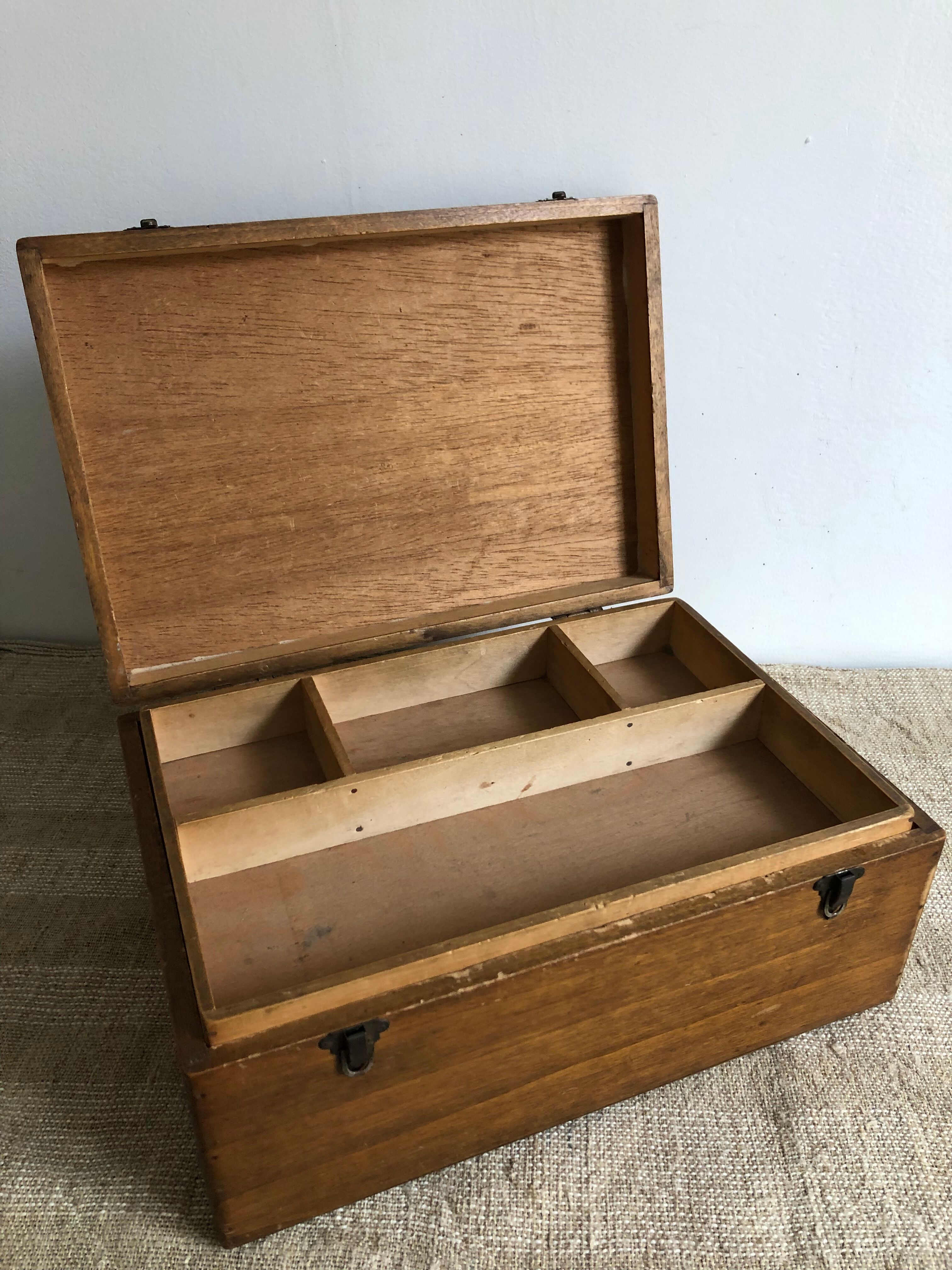 Sewing box with compartments