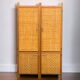 Bamboo cabinet woven and modular pine vintage 1960
