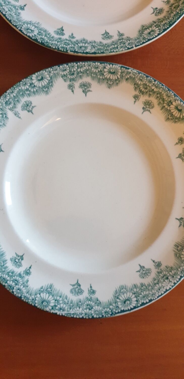 Six longwy chatenet model plates