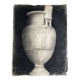 Neoclassical studio study of a marble jar, bas-relief, charcoal, 1920