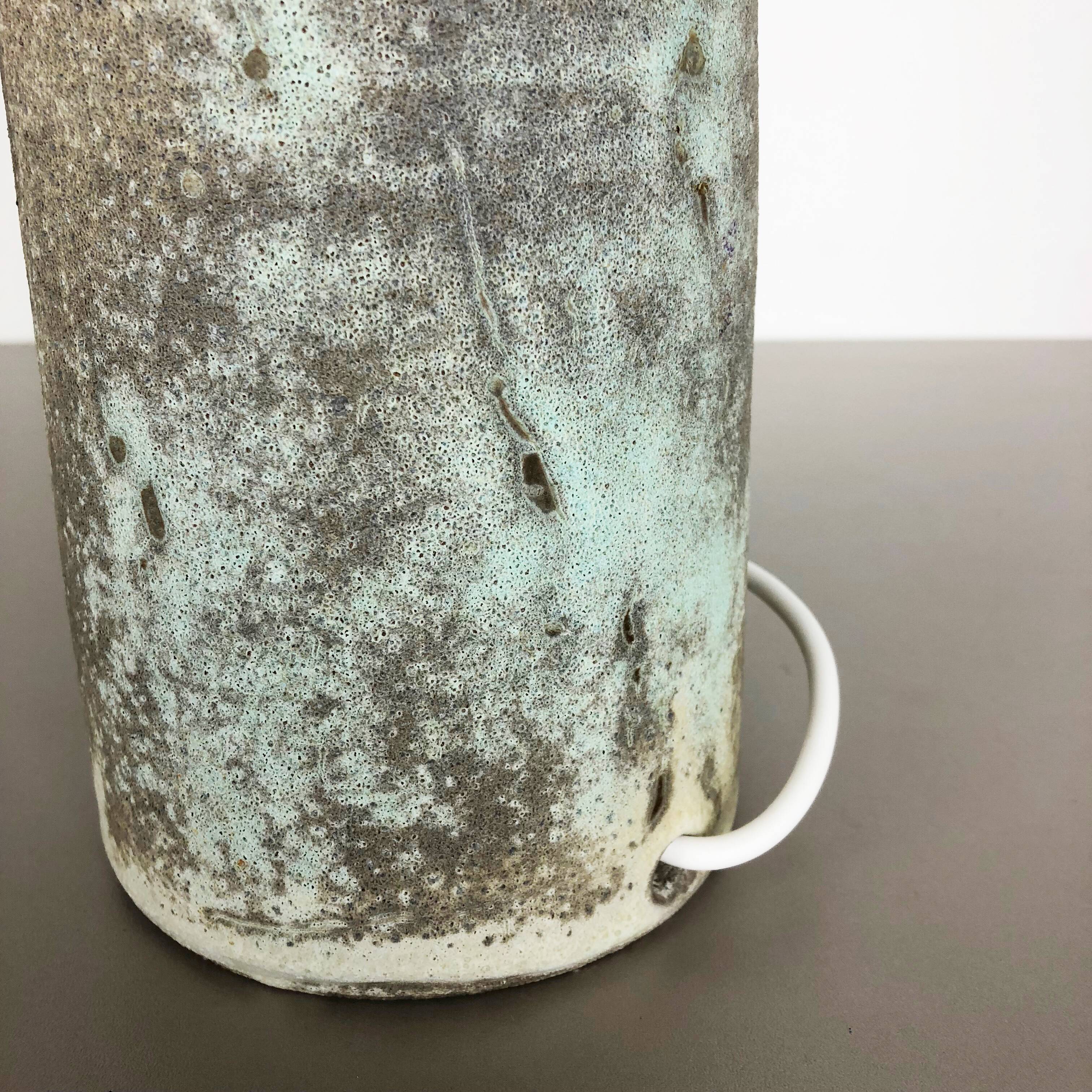 Ceramic studio pottery table light by Piet Knepper for Mobach, Netherlands 1960s