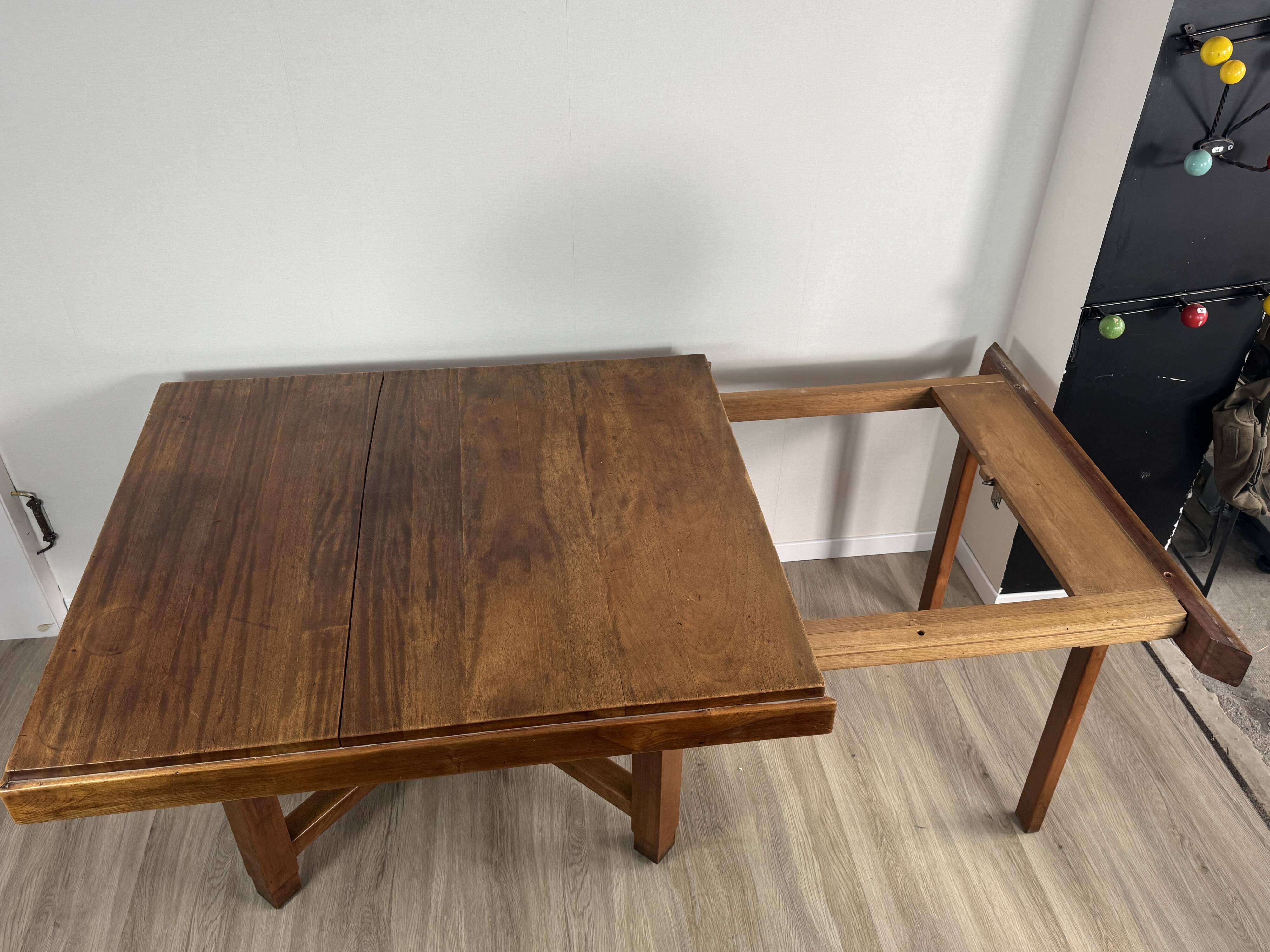 Art Deco dining table — Stamped Maurice Alet (1925–1935)