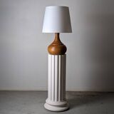 Solid elm lamp - 1970s