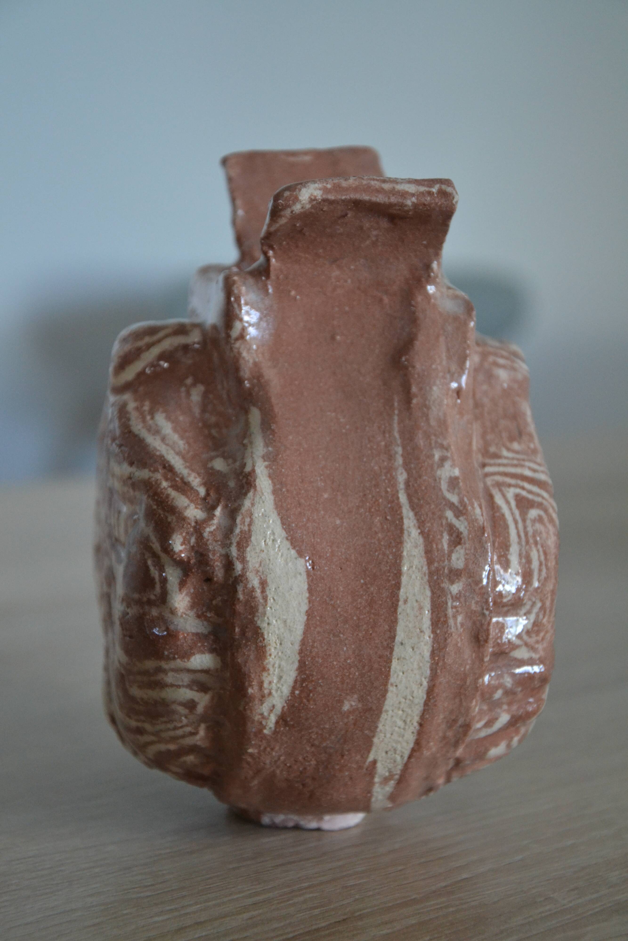 Stoneware vase signed GT