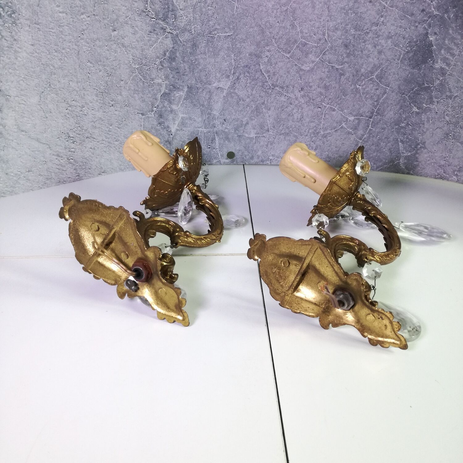 Louis XVI style bronze sconces