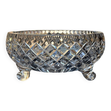 Bohemian crystal fruit bowl diamond point centrepiece decoration
