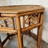 Chinese octagonal bamboo table
