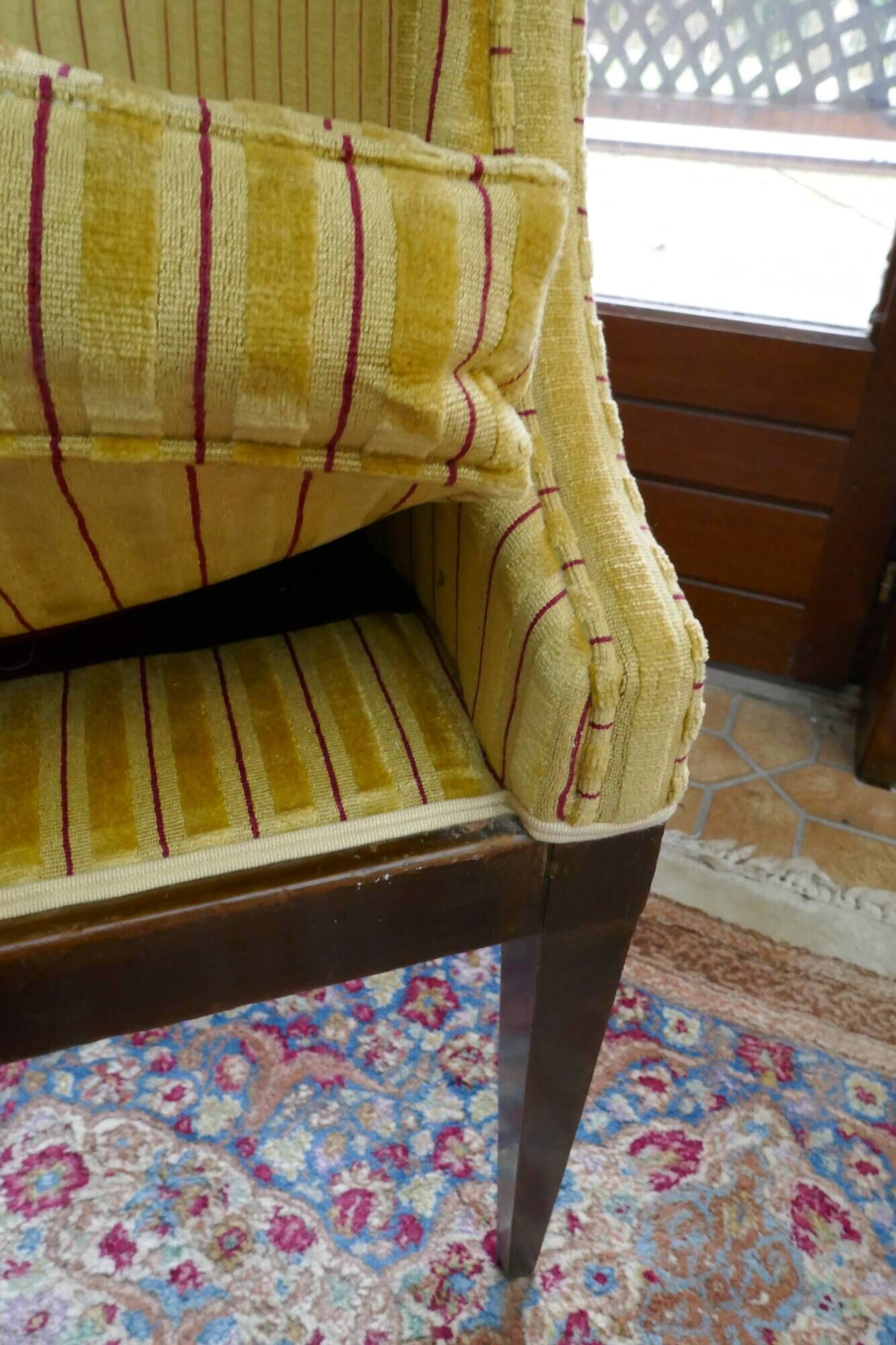 Art Deco set – 2 cabriolet armchairs and 1 matching chair, 1930s