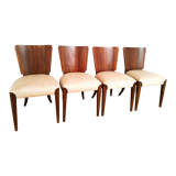 Set of four chairs H-214 proj.J.Halabala, the 50s Czechoslovakia